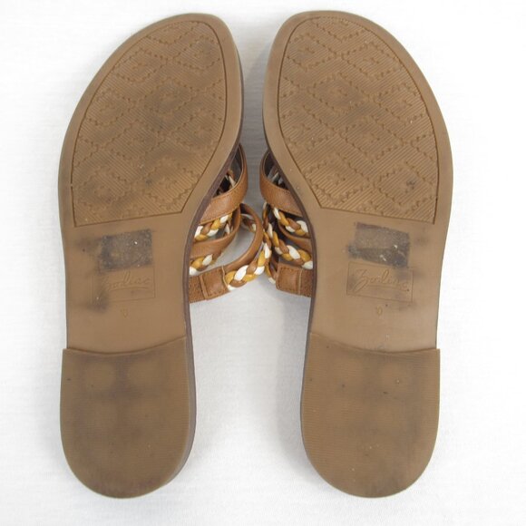 Zodiac Women’s Size 10 Tan Woven Cary Braided Multi Strap Casual Thong Sandals - Picture 13 of 15